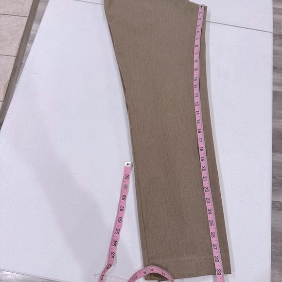 Talbots Heritage Dress Pants Side Zipper Tan Heather Straight Leg Women’s Size 8 - Picture 9 of 11